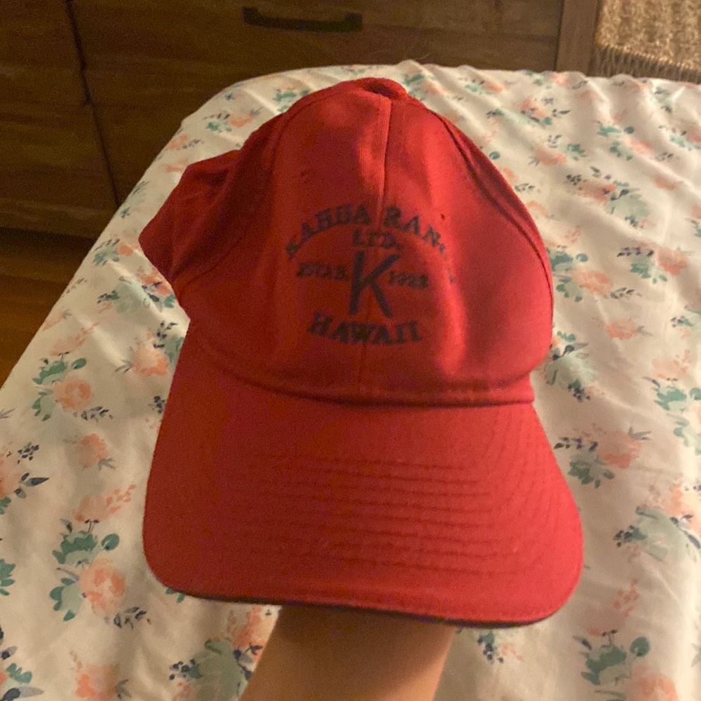Vintage ranch baseball cap Red
